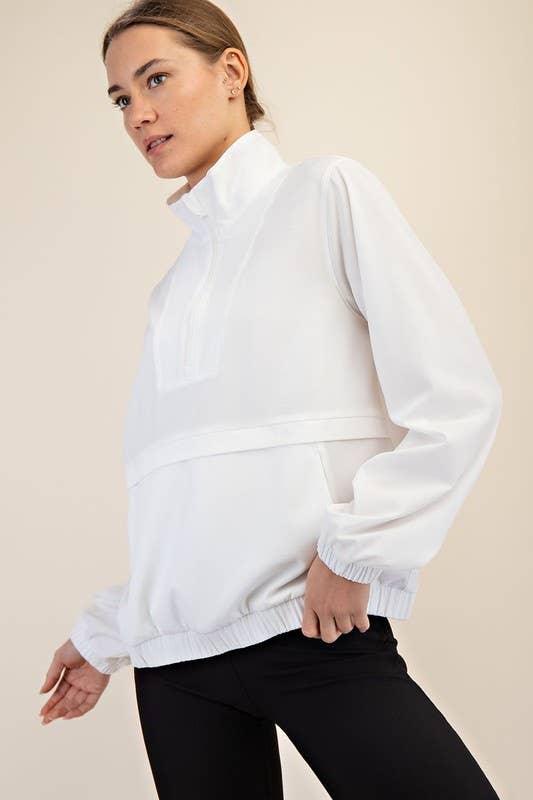 Quarter Zip Active Jacket– Pink Dot Styles