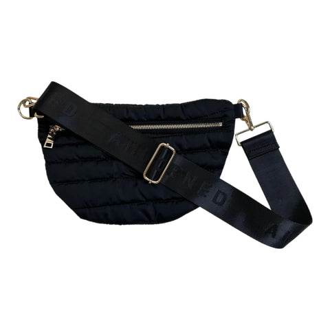 Erin Black | Quilted Slim Quilted Sling Bag-Accessories > Handbags > Sling Bags-Pink Dot Styles