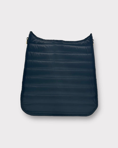 Everly Black | Quilted Sport Crossbody + Black Golf Caddie Strap-Accessories > Handbags > Crossbody-Pink Dot Styles