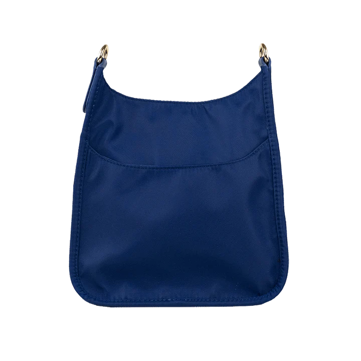 Ahdorned Navy Blue Mini Nylon Crossbody Messenger Bag Game Day Pink