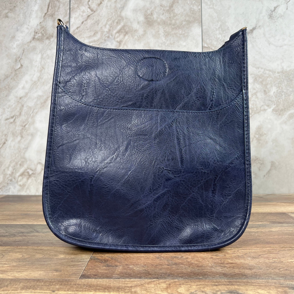 Vegan Leather Bags Ahdorned Mini Messenger Bag Ahdorned Large Navy