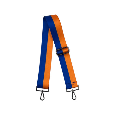 AHDORNED-Orange-Blue | Two Stripe Crossbody Strap-Pink Dot Styles