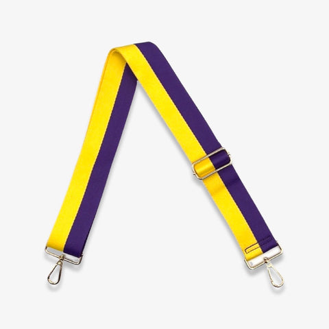 AHDORNED-Purple-Gold | Two Stripe Crossbody Strap-Pink Dot Styles