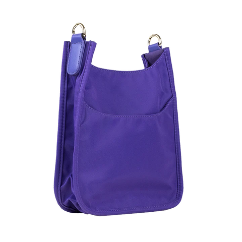 AHDORNED-Purple Mini Nylon Messenger Bag | NO STRAP-Pink Dot Styles