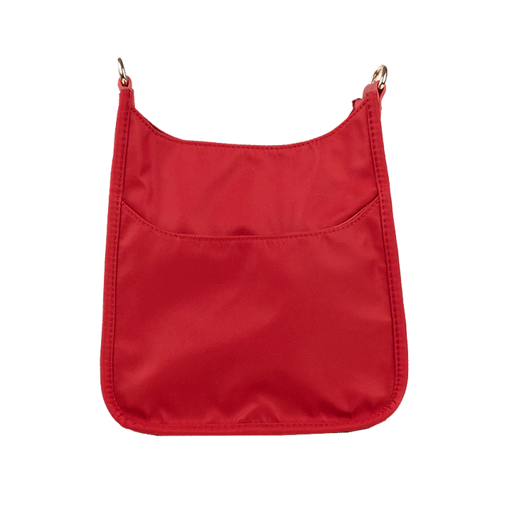 Ahdorned Red Mini Nylon Crossbody Messenger Bag Game Day Pink Dot Styles