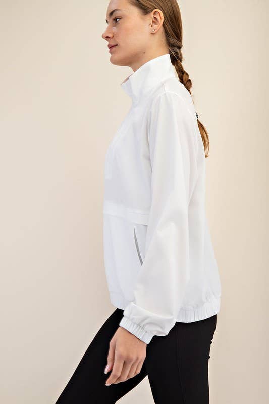 Quarter Zip Active Jacket– Pink Dot Styles