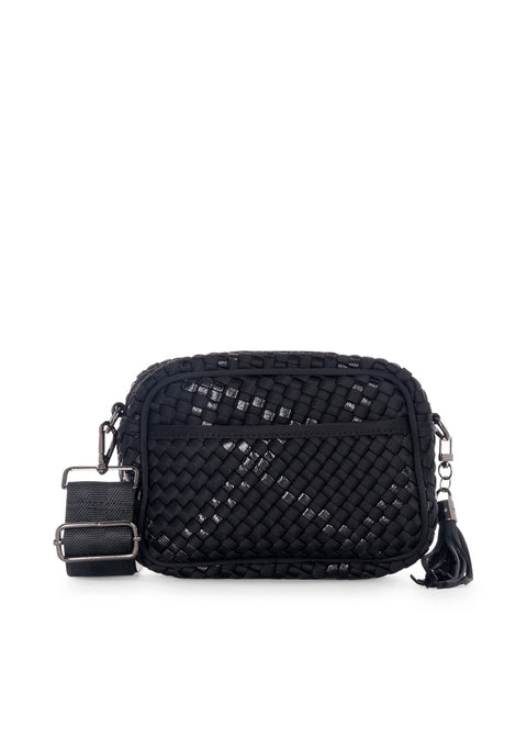 Haute Shore-Ariel Noir | Woven Camera Bag Crossbody-Pink Dot Styles