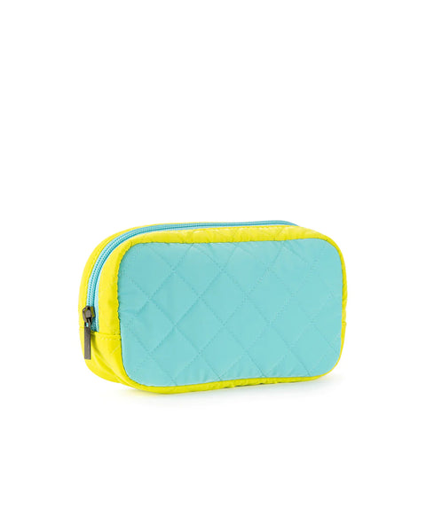 Charli Turks | Quilted Puffer Cosmetic Case-Accessories > Handbags > Pouches-Pink Dot Styles