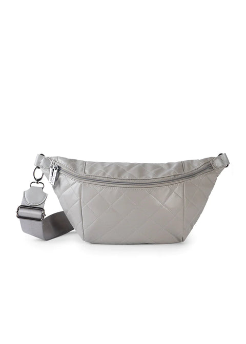 Emily Stone | Quilted Vegan Leather Sling Bag-Accessories > Handbags > Sling Bags-Pink Dot Styles