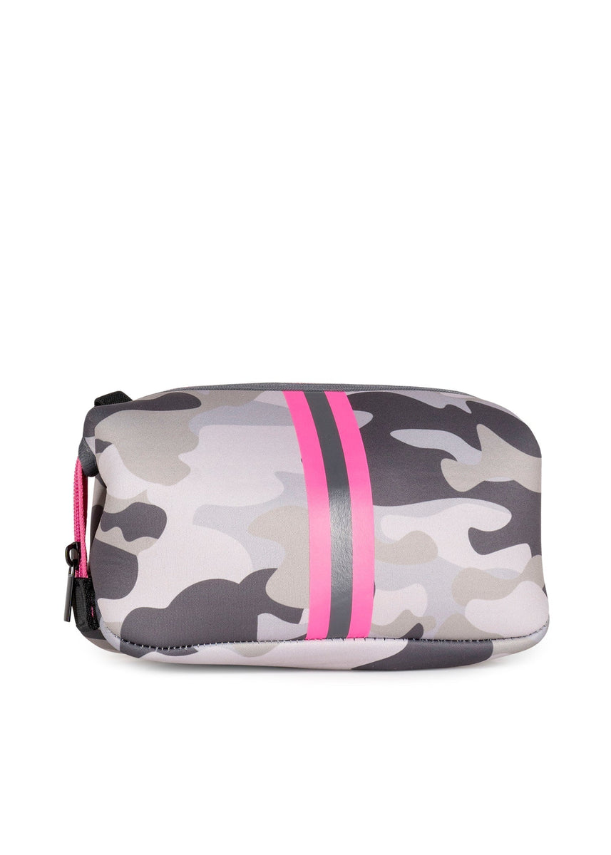 Haute Shore | Pink Neoprene Cosmetic Case w/Stripe | Erin Hills