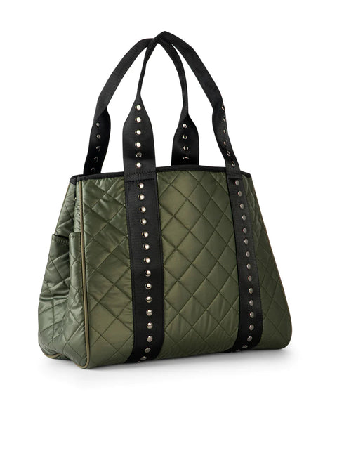 Jaime Avenue | Quilted Structured Tote (Updated Fall '23)-Accessories > Handbags > Totes-Pink Dot Styles