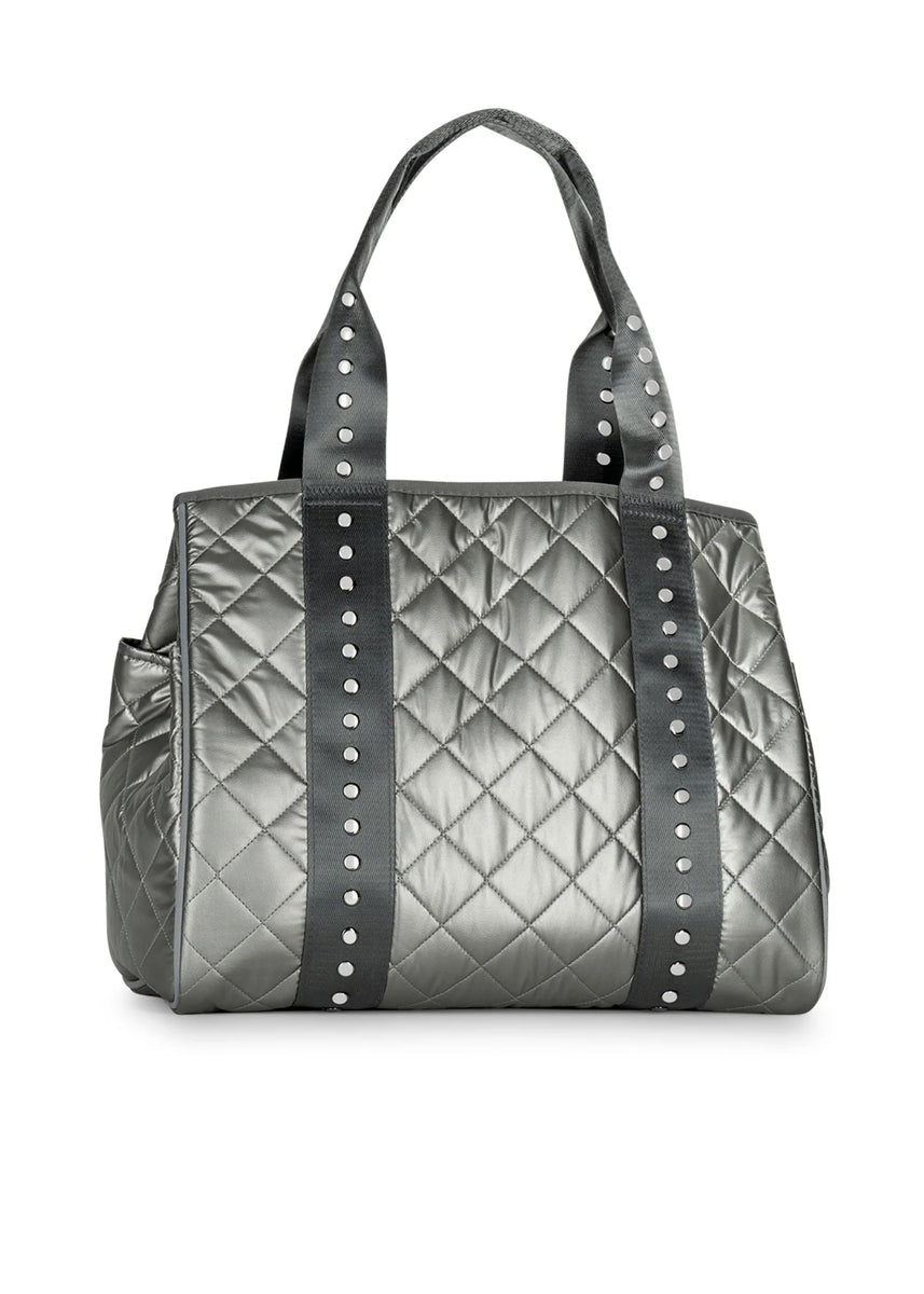 Haute Shore  Grey Quilted Puffer Everyday Tote - Jaime Lux