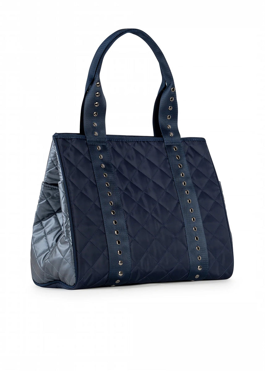 Haute Shore Large Griege Quilted Puffer Beach, Pool or Everyday Tote