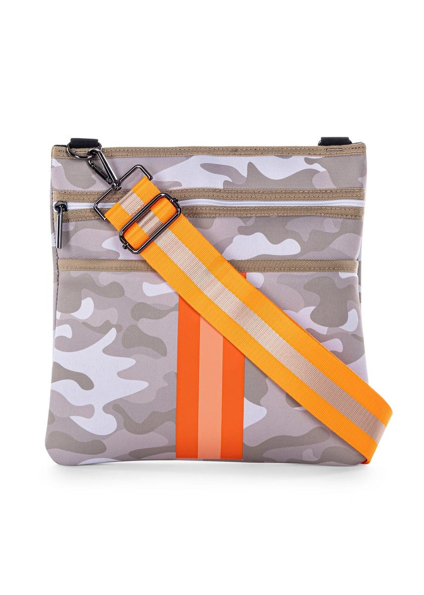 Haute Shore Peyton Playa Neoprene Camo w Orange Stripe Messenger