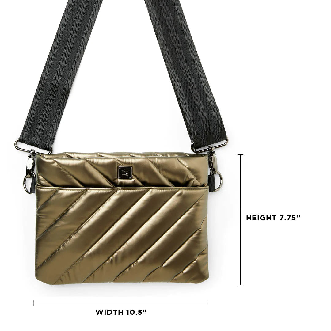 Think Royln Black/Bronze/White metalic Tote Bag