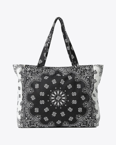 Bailey Bandana Tote I Black/White