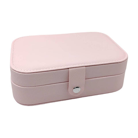 Faux Leather Portable Jewelry Box
: Pink