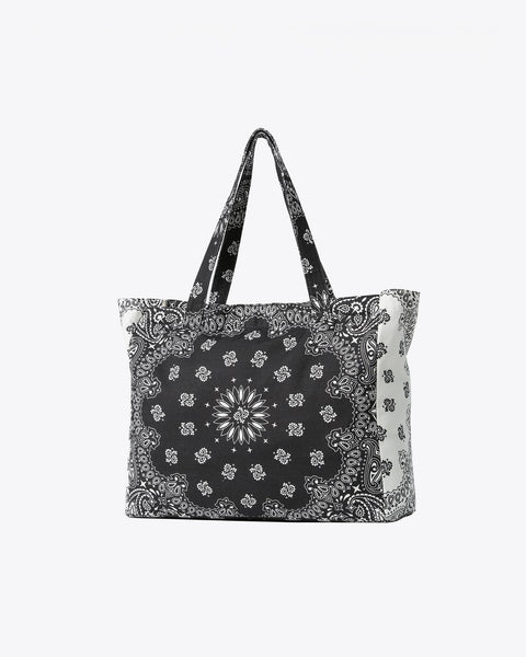 Bailey Bandana Tote I Black/White