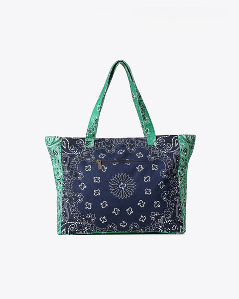 Bailey Bandana Tote I Green/Navy
