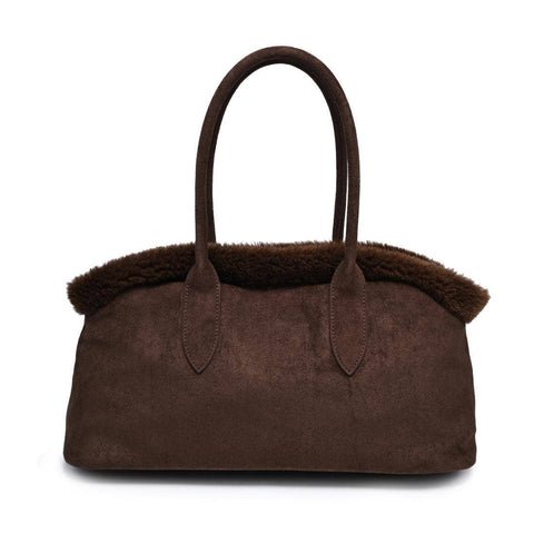 Tommy Faux Suede Satchel