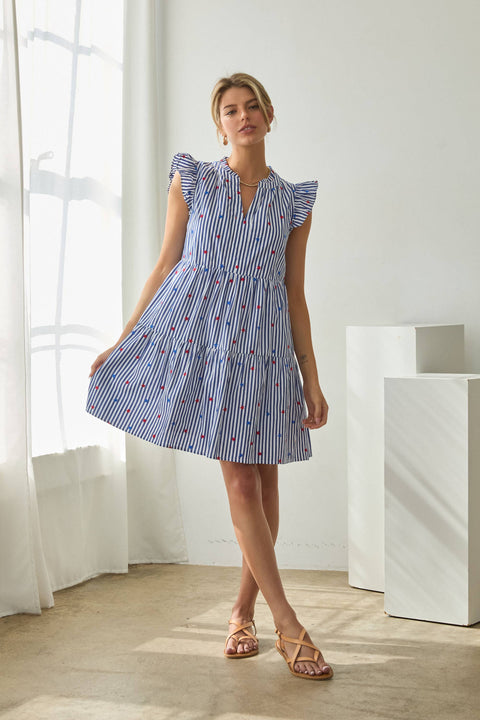 Star Striped Dress