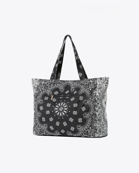 Bailey Bandana Tote I Black/White