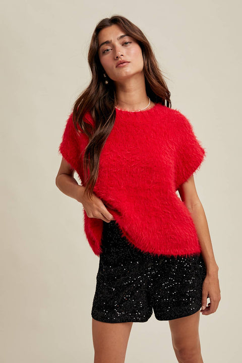 Mohair Sweater with a Bow Tie