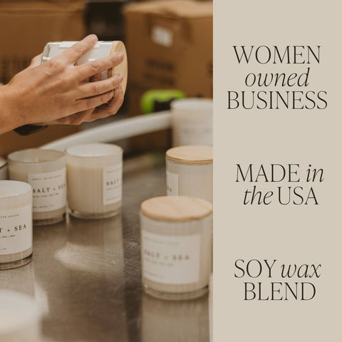 Sweet Water Decor-Wildflowers and Salt 11 oz Soy Candle - Home Decor & Gifts-Pink Dot Styles