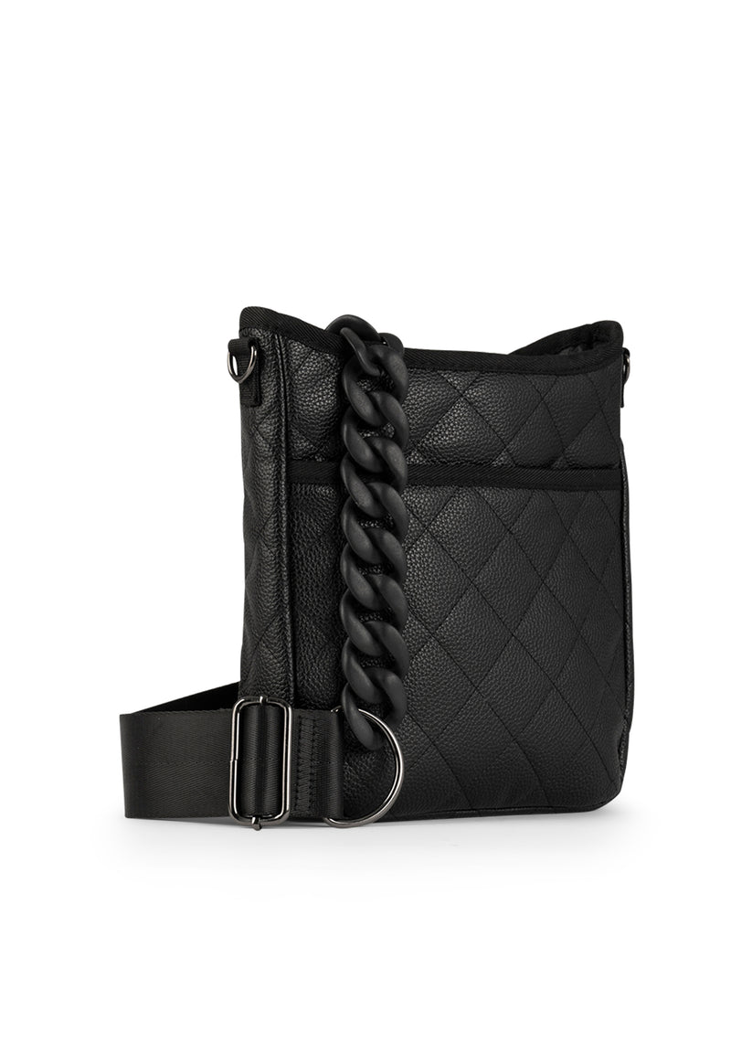 Haute Shore Black Quilted Medium Vegan Leather Crossbody - Jeri Solo ...