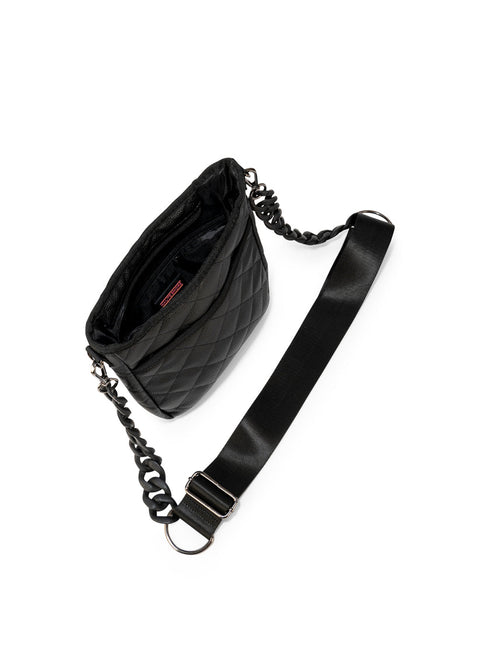 Haute Shore-Jeri Solo Pebbled | Medium Quilted Vegan Leather Crossbody-Pink Dot Styles