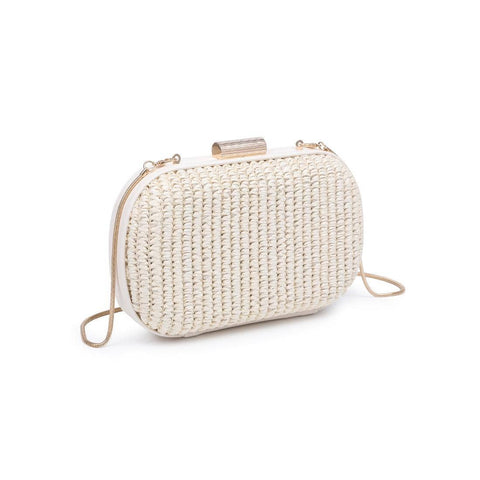 Alix Evening Bag: Natural
