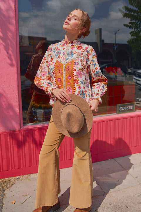 Floral Fall Blouse