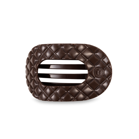 TELETIES-Flat Round Hair Clip | Medium-Pink Dot Styles