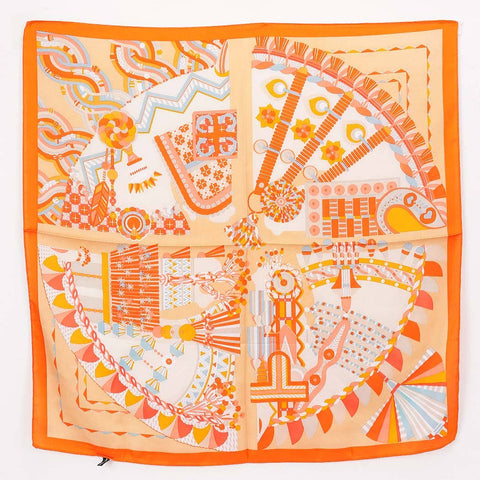 Multi Print Bandana: Orange
