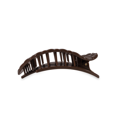 TELETIES-Flat Round Hair Clip | Medium-Pink Dot Styles