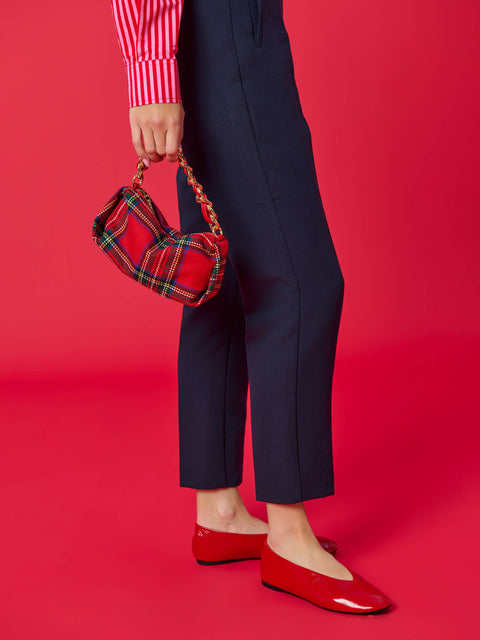 SCOTTIE TOP HANDLE BAG: IVORY