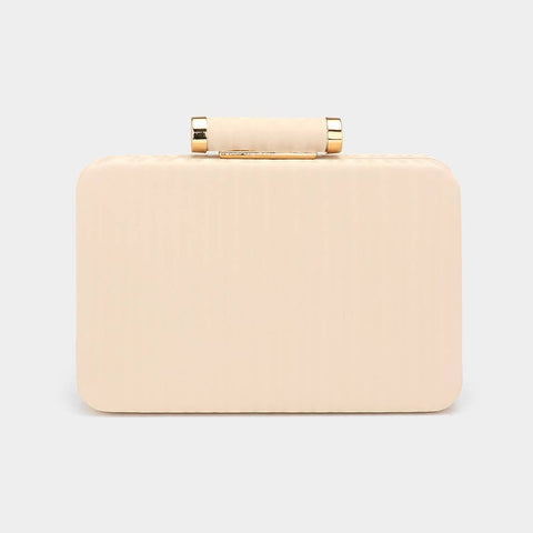Sensibling Corp.-Solid Embossed Clutch-Pink Dot Styles