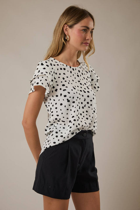 Black & White Polka Dot Blouse