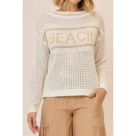 Knit BEACH Pullover Sweater