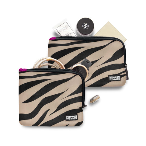 Kusshi-Kusshi Neoprene On-the-Go Case: Leopard-Pink Dot Styles