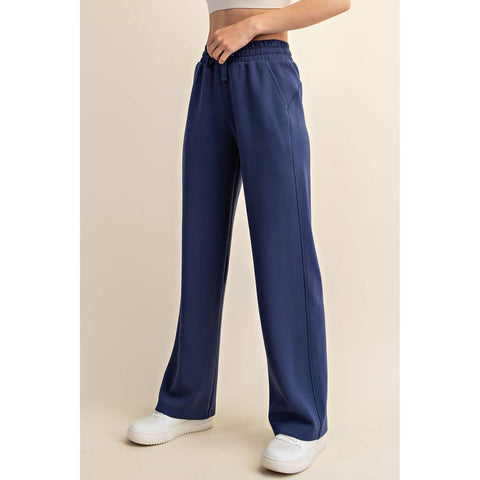 Modal Scuba Straight Pants: Smoky Navy