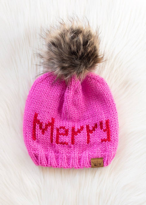 Holiday Pom Pom Hats