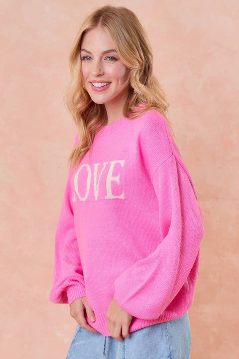 Pink LOVE Sweater