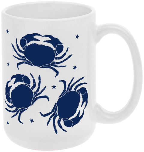 Navy Crabs 15 Oz Ceramic Mug
