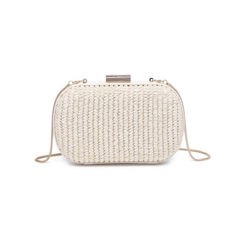 Alix Evening Bag: Natural