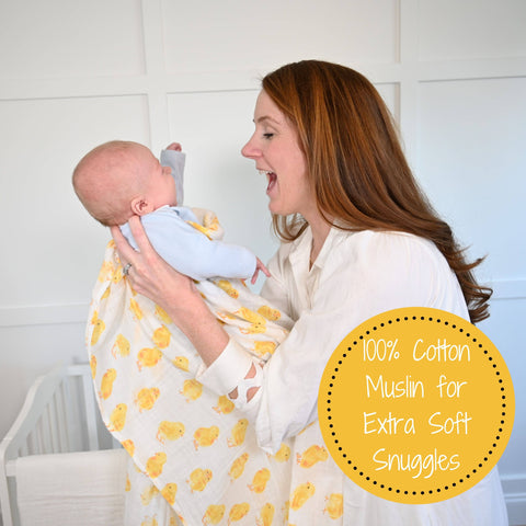 Peep Peep Baby Muslin Swaddle Blanket