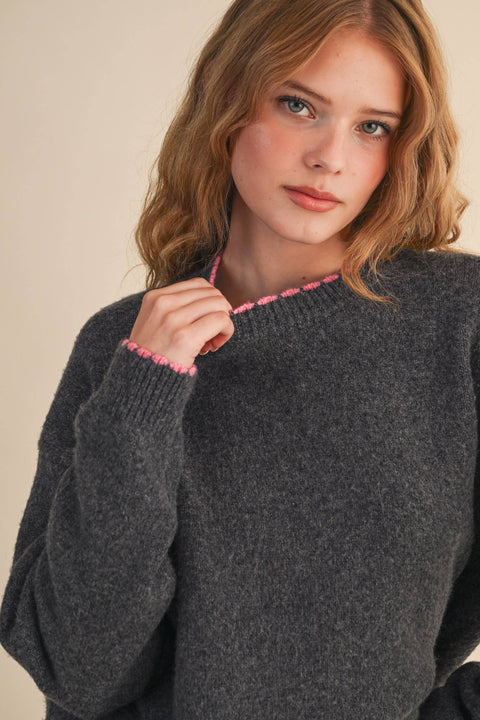 Scalloped Edge Sweater