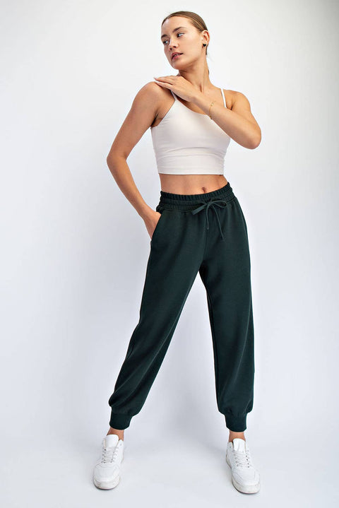 Modal Scuba Jogger Pants: Regency Green