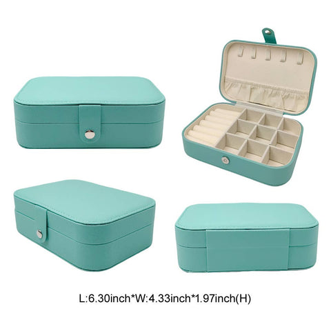 Faux Leather Portable Jewelry Box
: Pink