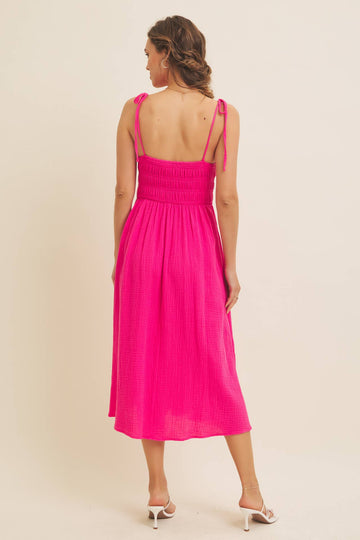 hot pink midi dress LG